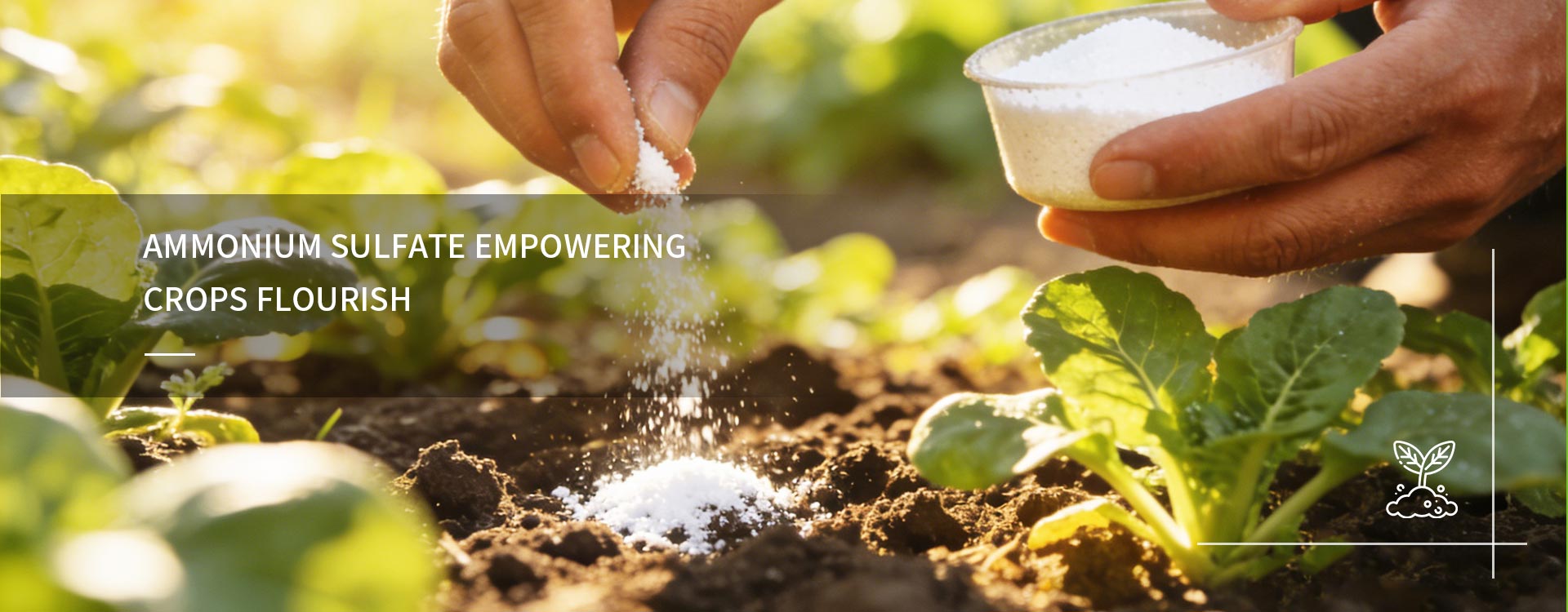 Síran amónny podporujúci rozkvet plodín